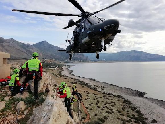 Joint training between the Air Force and the National Alpine and